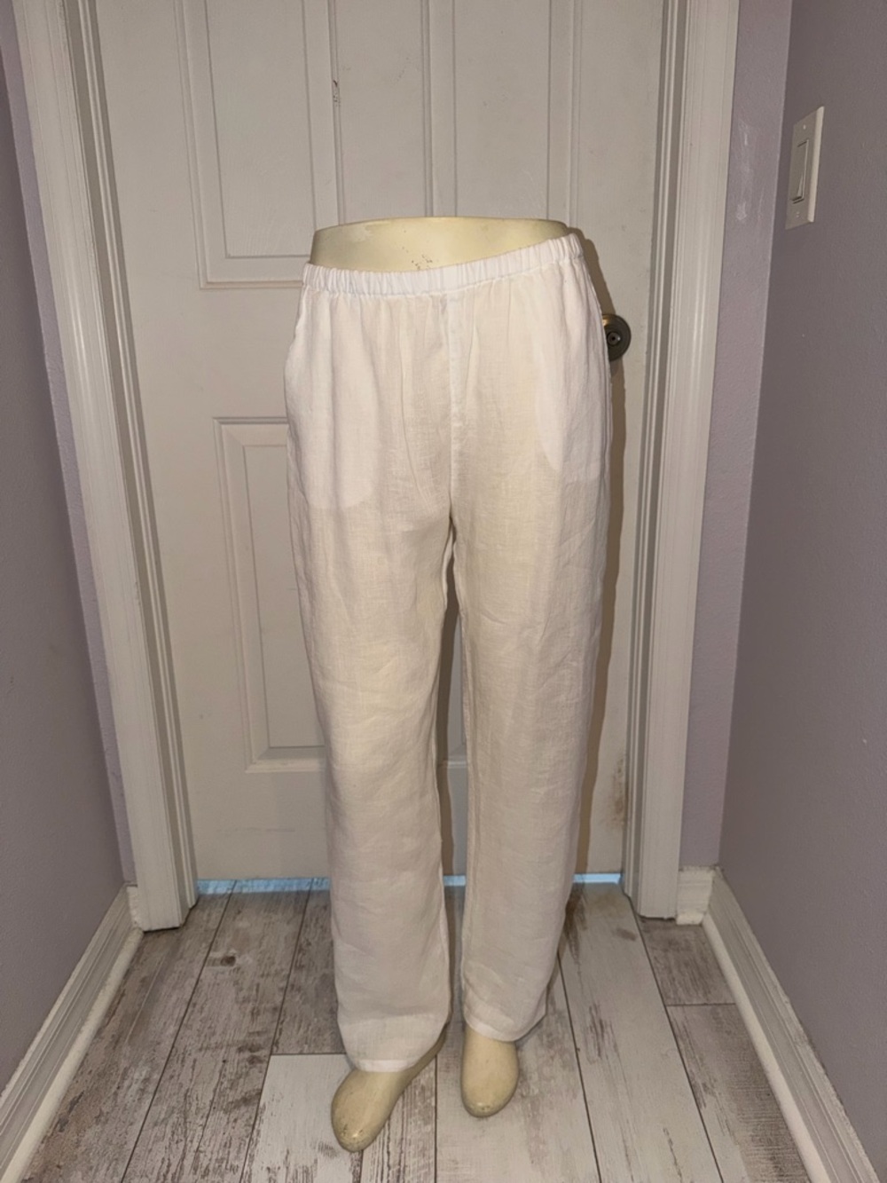 CP Shades  White Linen Pants